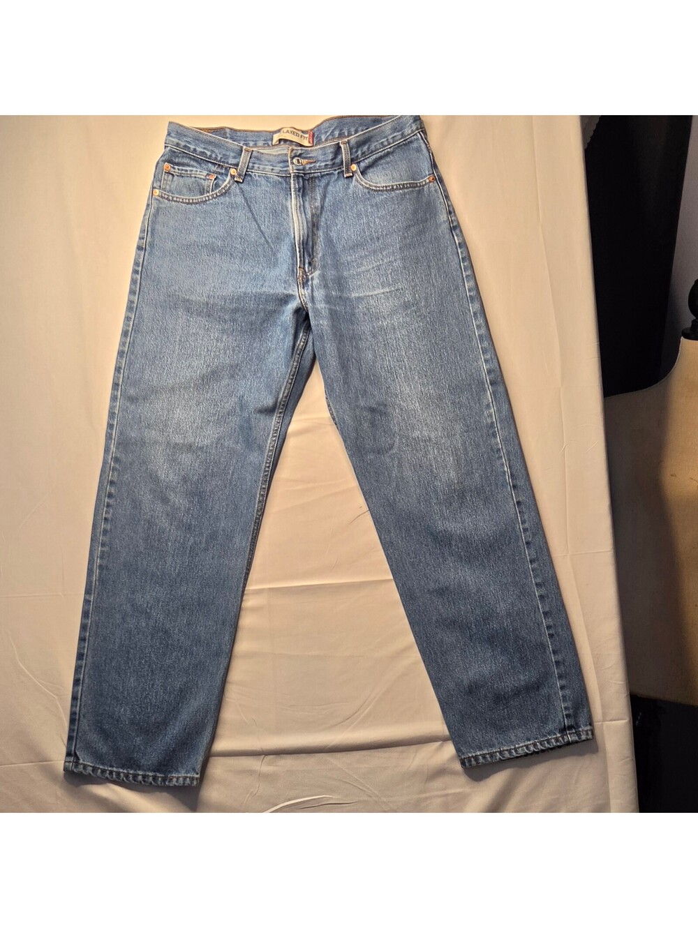 Levi's 550 Men's Relaxed Fit Tapered Leg Jeans 36x32 Blue Denim Y2K 2007